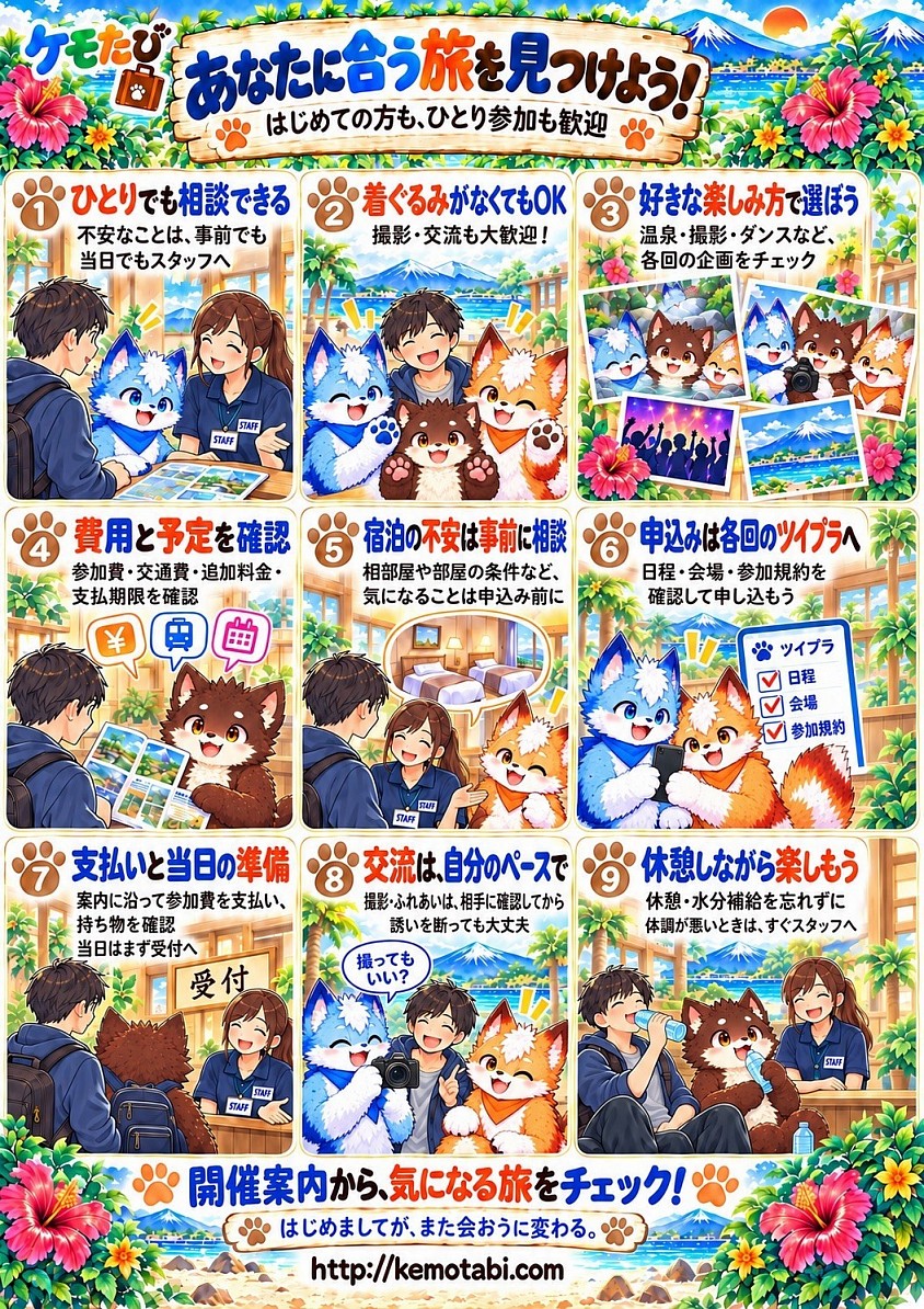 あなたに合う旅を見つけよう！